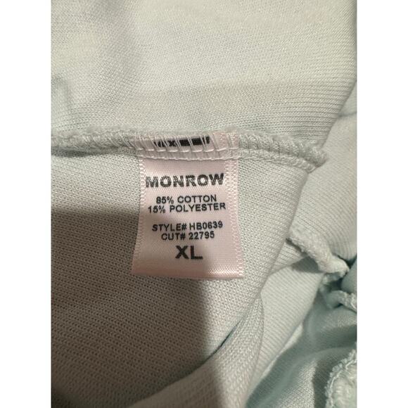 Monrow Terrycloth Wide Leg Lounge Pants XL Mint Green - Picture 3 of 3